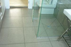 Contemporary bathroom renovation Whangarei including tiled walk in shower.