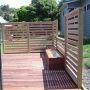 kwila decking with privacy screening