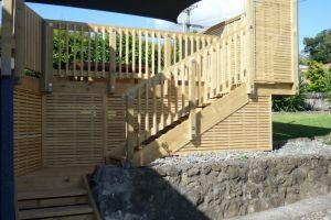 decking and privacy screening