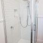 Bungalow bathroom renovation - tiled rectangle shower 