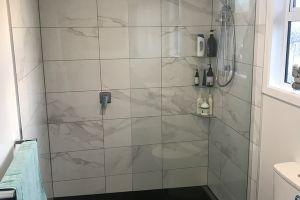 Bathroom renovation - level entry walk in shower