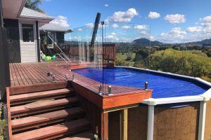 Deck extension & ballustrade installation for new pool area.