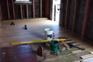 replace rotten timber flooring bungalow renovationwhangarei