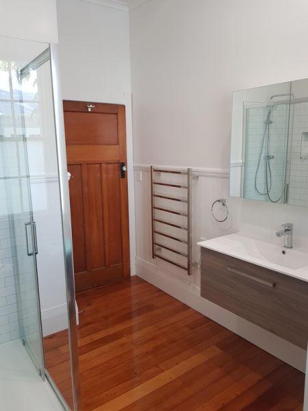 Character Home Timber Floor Bathroom