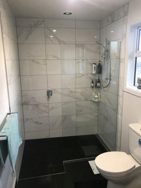 Bathroom renovation - level entry walk in shower