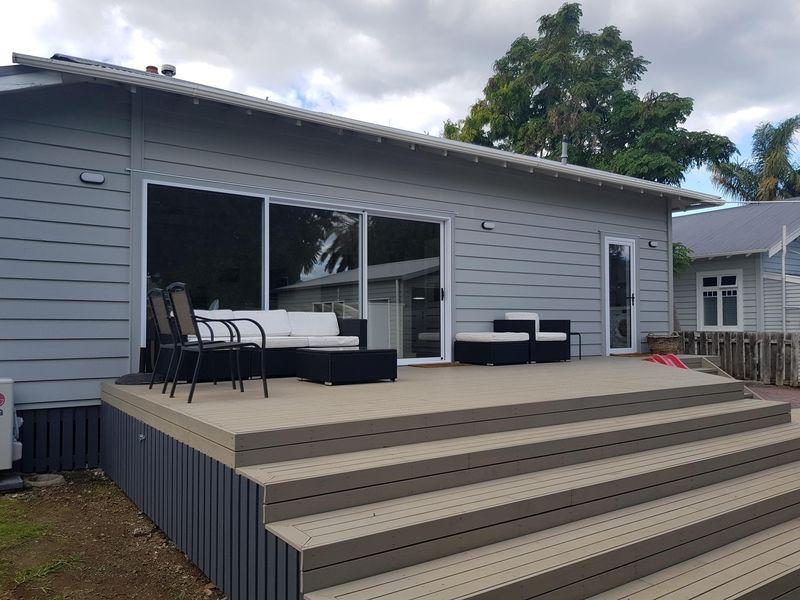 New deck, stairs, door joinery and painted exterior of house Whangarei