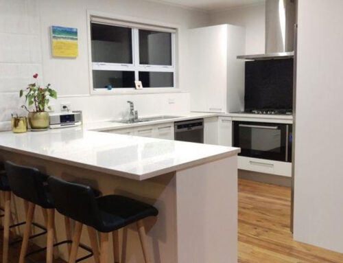 White Kitchen & Timber Flooring