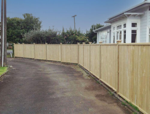 Modern Timber Fence