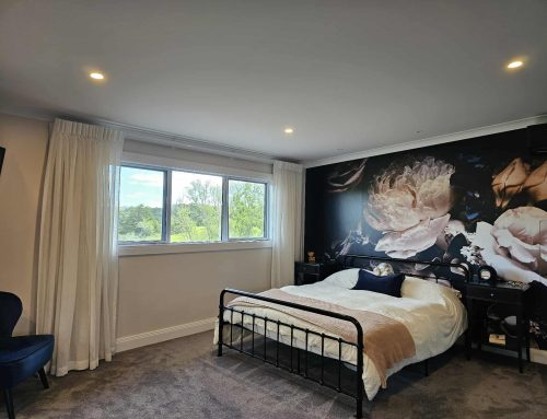 Upstairs bedroom renovation and new bathroom installation