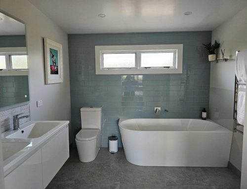 Upstairs bathroom installation