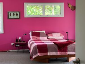 Complete bedroom repaint including feature walls